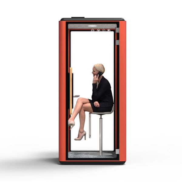 Стручок офиса акустической телефонной будки 42,3 дюймов красный одиночный 2000ХММ портативный