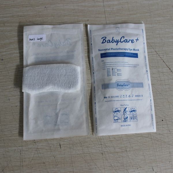 Pure cotton non-woven fabric soft eye mask for led phototherapy/disposable eye mask for baby