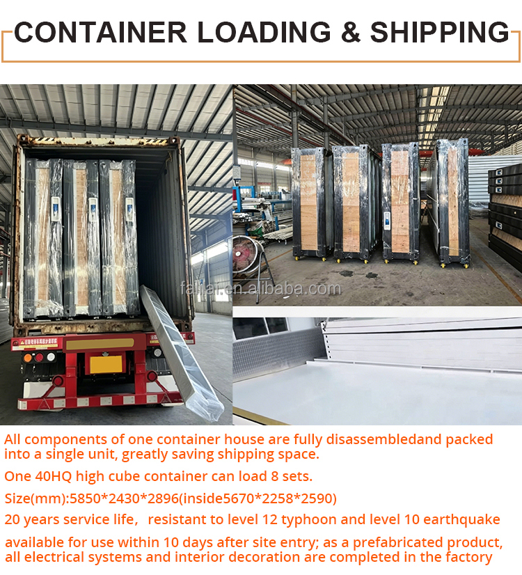 Modular Combined Detachable Container House Two Layer Design Lower Garage Upper Office Prefabricated Flat Pack Building for Site