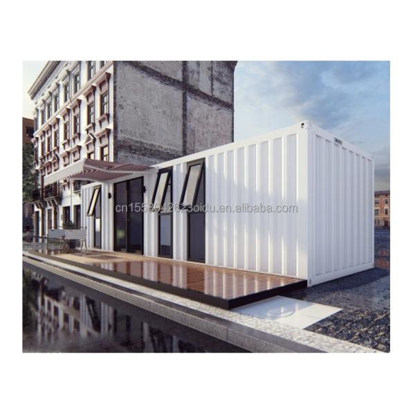 Tubes carrées en acier galvanisé Structure principale extérieure Modulaire en acier moderne Expandable 20 pieds / 40 pieds Container portable