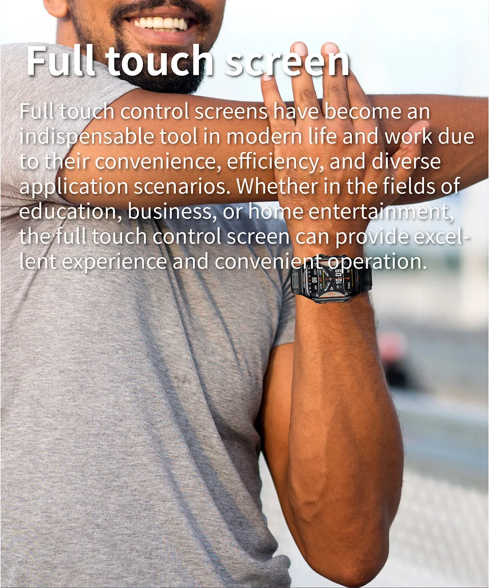 Outdoor Military Man Smart Watch For Man HW82 400mah Battery