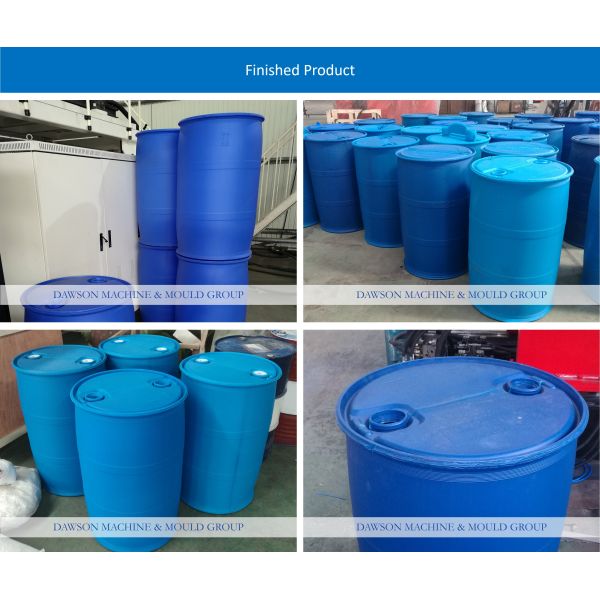 120 Mm Screw Diameter Blow Molding Machine For 200 Litre Plastic L Ring Chemical Drums Moulding Line