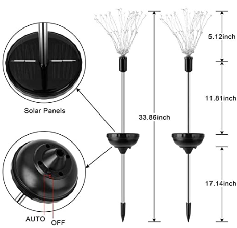 IP65 150LEDs Waterproof LED Solar Garden Lights