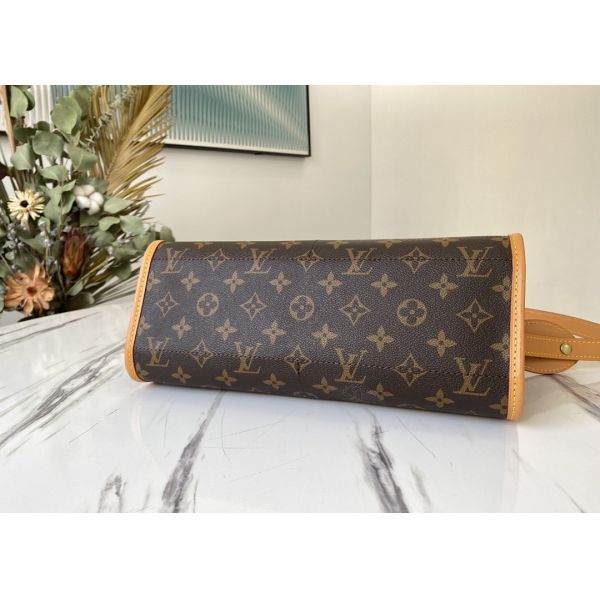 Monogram Printing 30cm Women'S Leather Crossbody Sling Bag Gold Ball Decoration