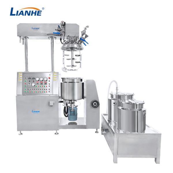 50L Vacuum Emulsifier Mixer Industrial Mixing Tank With Hydraylic Lifting System