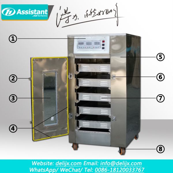 150 kg/time Efficiency DL-6CFJ-20QB Black Tea Fermentation Machine with 5 Tray Layers