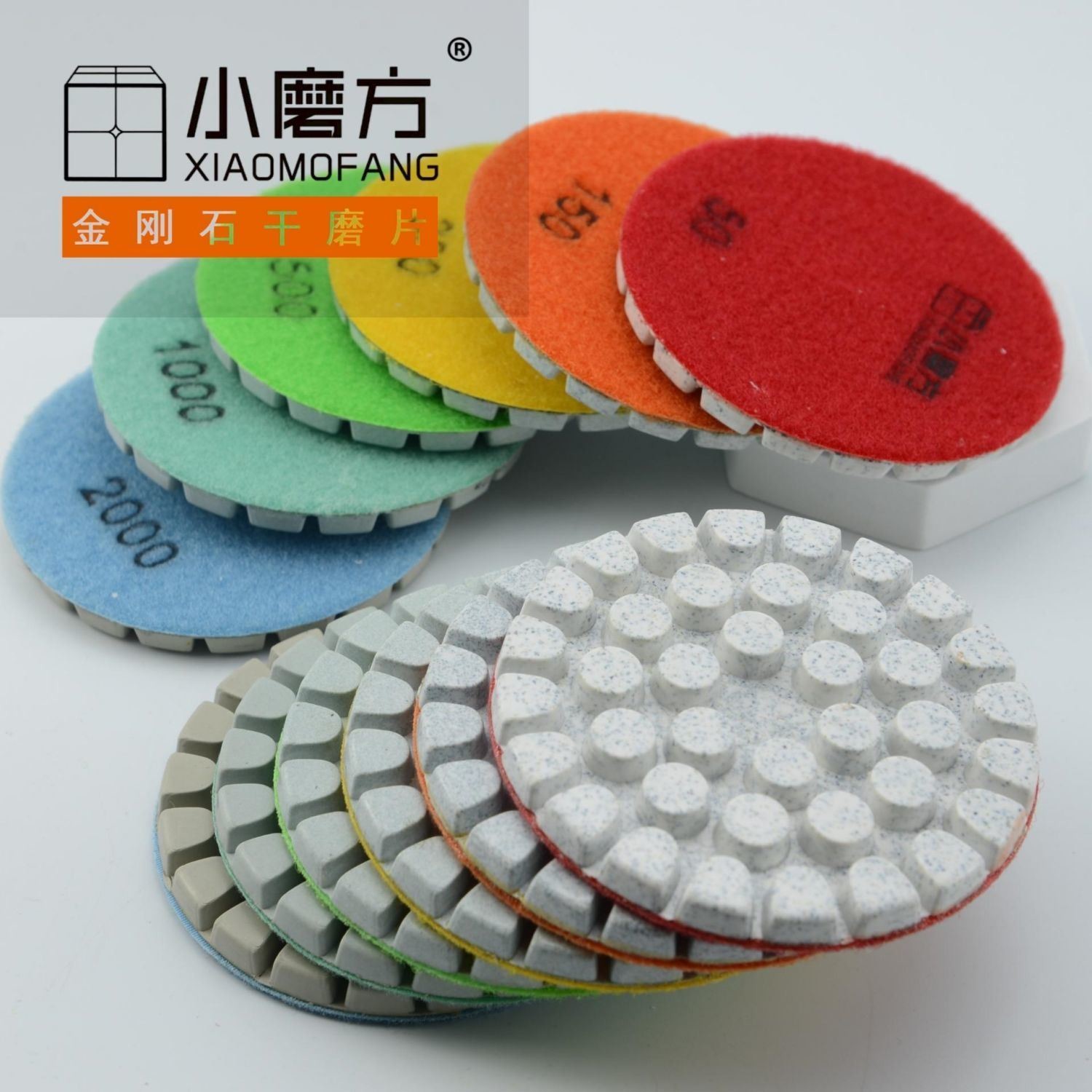 50 -3000 Grain Size Diamond Tools for Engineered Stone Xr 3-Step Diamond Polishing Pad