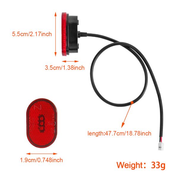 Mi4  Electric Scooter Accessories Scooter Rear Light Safety Warning Stoplight