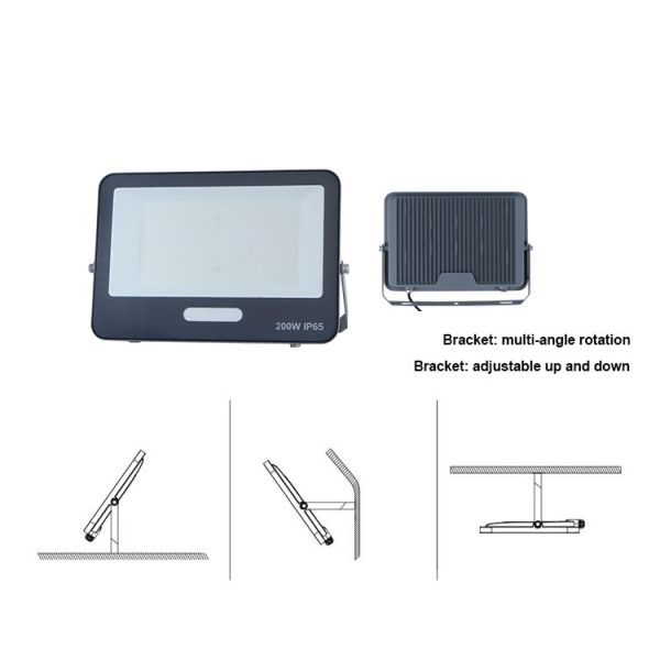 KCD Motion Sensor Outdoor Explosion Proof LED Flood Light 100W Smart Marine Garden Floodlight