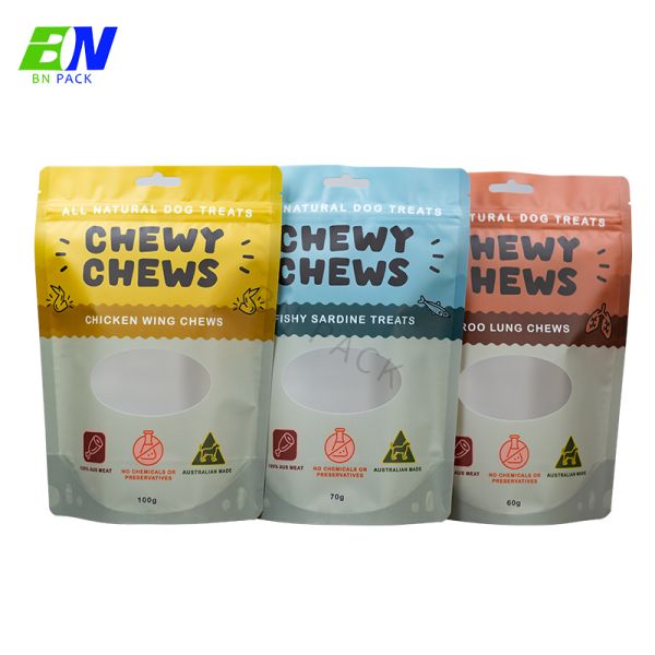 High Quality Customed Dog Food Bags Plastic Pouch With Zipper For Pets