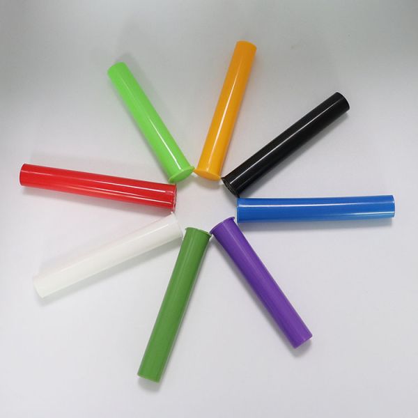 Custom Pop Top Plastic Pop Black Pop Tubes Squeeze Sides Tube Heat Transfer Printing Labeling Child Resistant Bottle Tubes