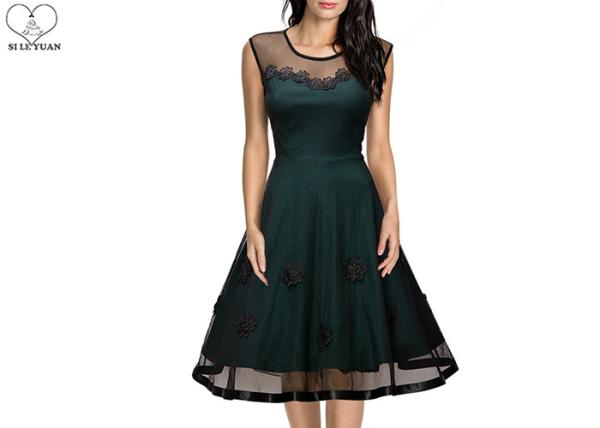 Short Navy Blue Bridesmaid Dresses Satin Lace Flower Two Layers Transparent Tulle