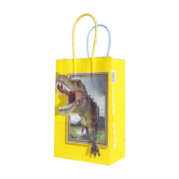 Custom Printed Eco-Friendly Recyclable Kraft Paper Bags Luxury Style Takeaway Food & Shopping