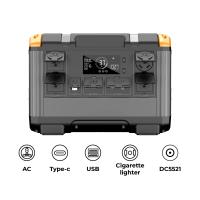 Station solaire portable LiFePo4 2400W avec éclairage LED / contrôleur MPPT