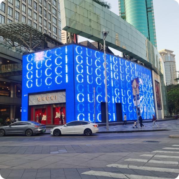 LEDグリッドスクリーン、6灯、高輝度、高精細、防水、屋外ディスプレイ、広告スクリーン
