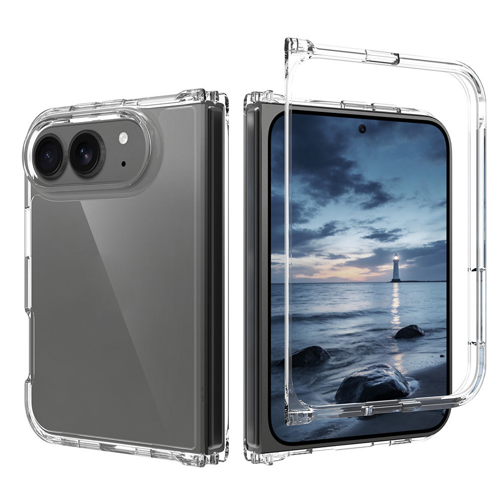 Laudtec Clear Phone Case for iPhone 18 Fold Shockproof Anti-Yellow Lightweight Support Custom Logo OEM Wholesale