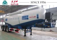 12 Wheeler Bulk Cement Tanker Trailer 30-45 CBM High Strength Steel Materials