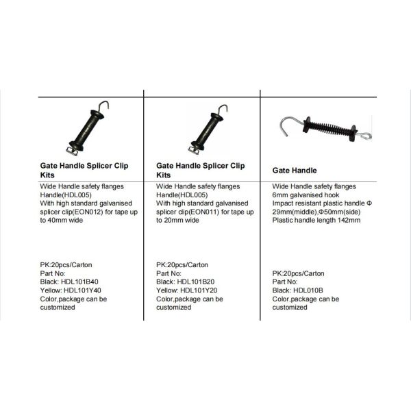 Cattle Cow Horse Sheep Farm Electric Fencing Gate Handle Husbandry Electric Fencing Handles