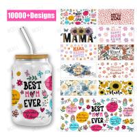 Seja criativo com a transferência de DTF UV do Dia das Mães para desenhos personalizados de logotipos em copos e embrulhos