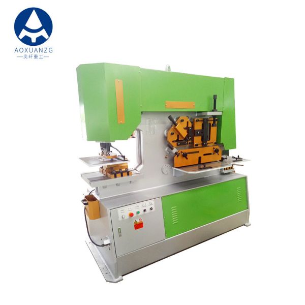 máquina de perforación de 90T 120T y de corte hidráulica 5500w 80m m 65 Ton Ironworker