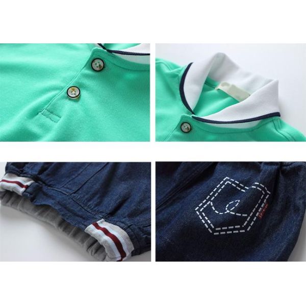 Quick Dry School Uniform Short Soft Feeling Anti - Wrinkle For Kindergarten Kids