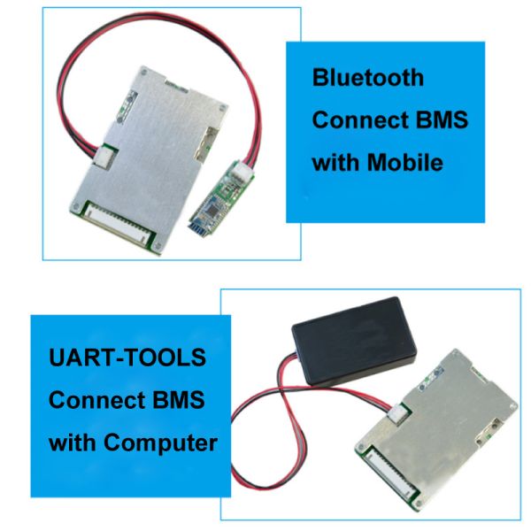 20A 30A Smart Battery Management System , BMS 10S 36V 40A With UART Communication