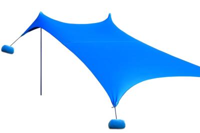 ISO9001 Aluminum Pole 1.97kg Anti UV Camping Sun Shelter