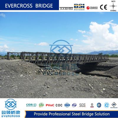Compacto 100 ZB200 100 Ft Bailey Bridge Ponte de concreto de aço de pista única