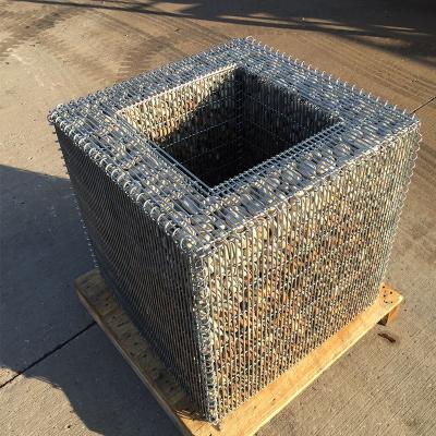 Planteur de gabions soudés design de jardin moderne résistant aux intempéries boîte de plante modulaire