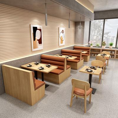 Banquette en U asseyant dinant les aliments de préparation rapide L120xW60xH105CM de restaurant de cabine