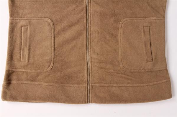 Ladies Sports Coats And Jackets Clothing Taupe Zip Up Fleece Jacket