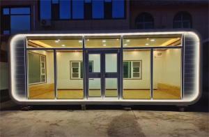 Cabina de manzanas plegable deslizante 20m2 Casa cápsula 5.4 toneladas