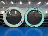 Piscine ronde piscine flottante île pliée hamac gonflable à l'eau avec maille