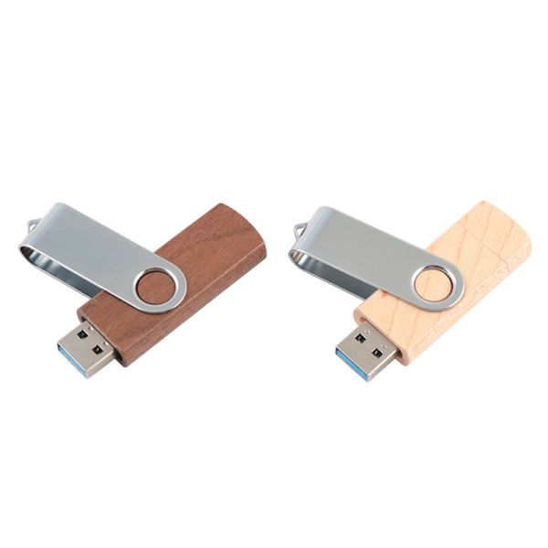 Естественный деревянный USB флэш-накопитель 2.0 3.0 с типом C + USB Новые формы Быстрая скорость