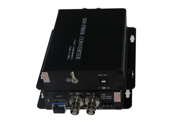 BNC Video To Fiber Converter , HD SDI to fiber optic converter with ST connector