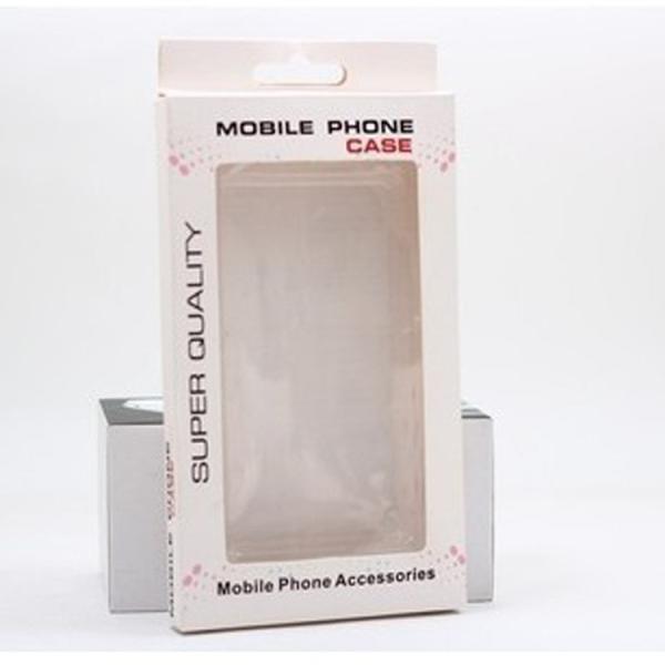 custom mobile phone case gift box with window flat hangtable cell phone case box with hook