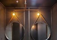 Diamante de aluminio 0,8 mm de espesor Metal expandido Diseños de decoración de paredes interiores
