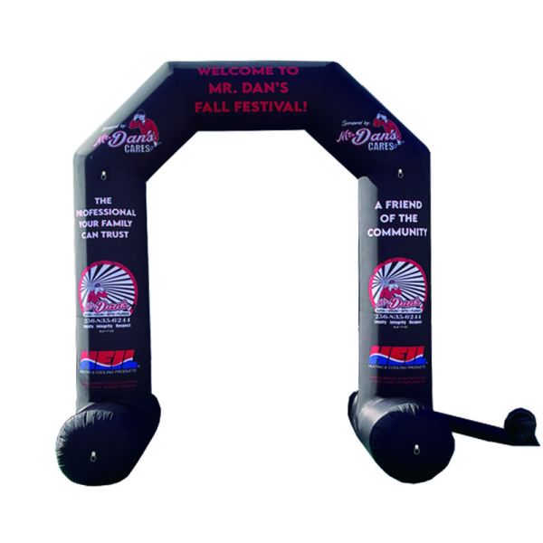 カスタマイズされたブランドロゴ 広告 屋外用 OEMサイズ 格安 膨張型アーチ 販売中