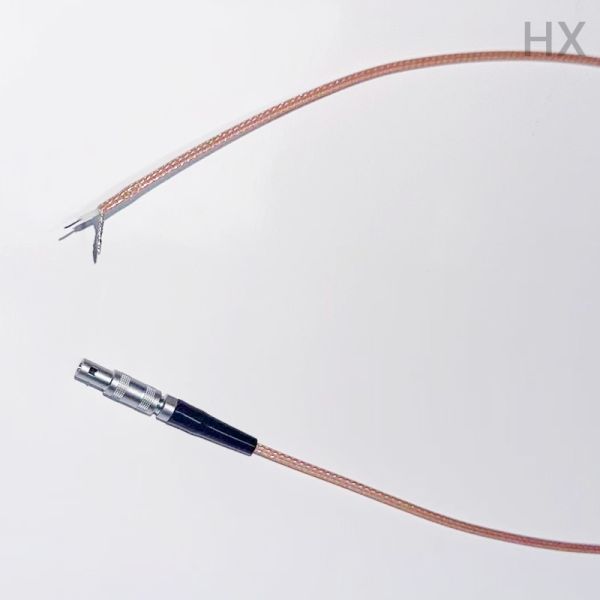 Single Core Push-Pull Circular Connector Cable, High Temperature Coaxial Test Wiring Harness for Precision Instrument
