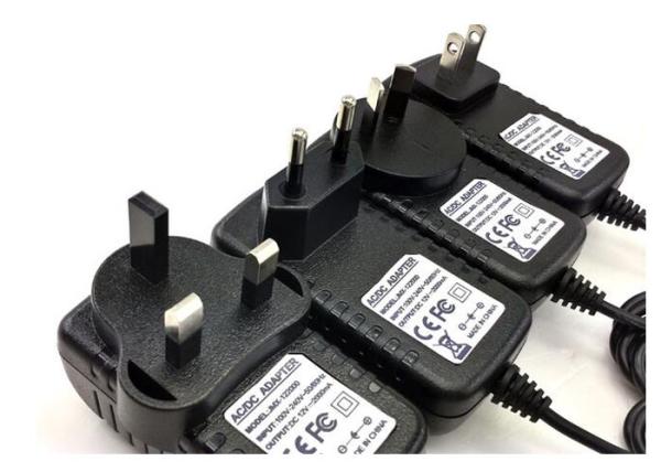 PC ABS Wall Adapter Power Supply 24 Watt With 80% Efficiency , OEM ODM Service