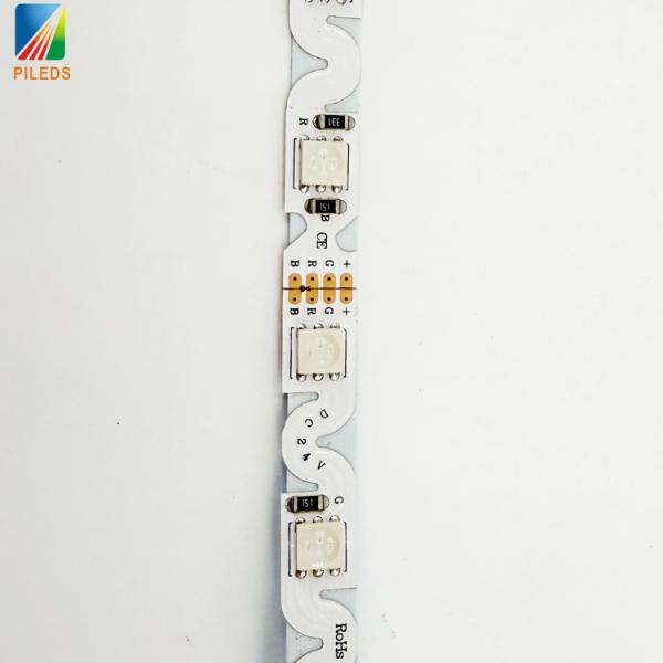 Tira LED RGB en forma de S Zigzag 60LED/M DC24V con Control Remoto