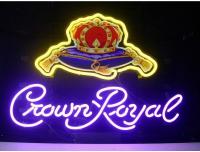 A coroa que os sinais claros de néon reais dirigem o jogo da sala de recreação do bar da barra da cerveja ilumina o partido de vidro Bir da casa do sinal da parede da garagem de Windows