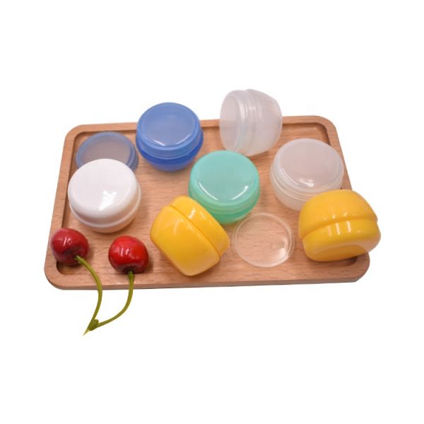 Colorful Beauty Cream Biodegradable Plastic Jars Food Grade For Cosmetics