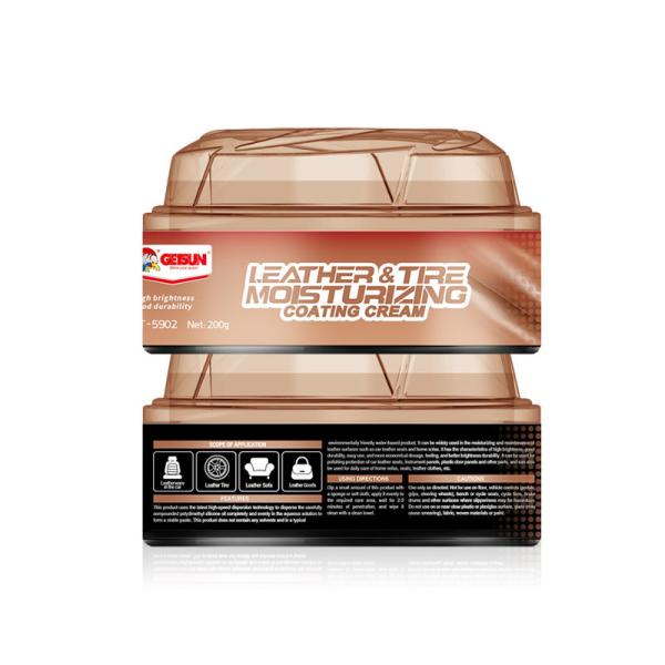 Getsun Long Lasting Shine and Protection Leather and Tire Moisturizing Coating Cream