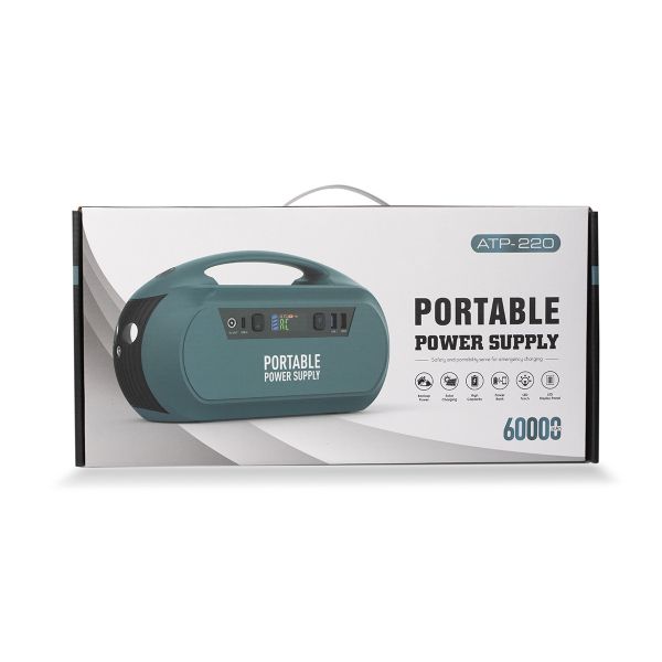 Наружная портативная электростанция 222Wh Солнечное энергоснабжение 110В / 220В