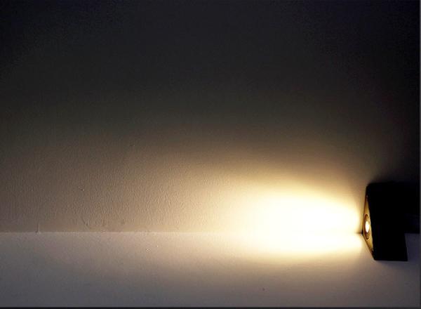 LED Triangle floor light embedded stairs step courtyard corner outdoor waterproof wall foot buried