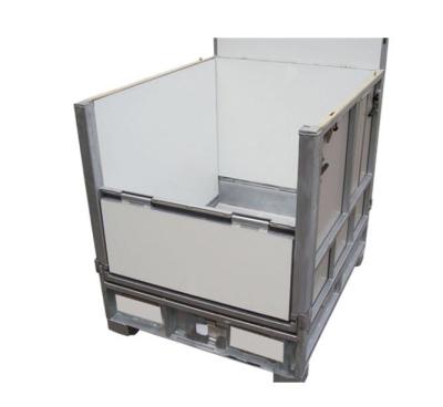 1000L GLC Galvanised Steel IBC Containers With White PP Panel High Precision