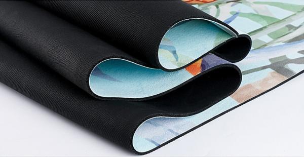 Travel Yoga Mat | Lightweight Foldable Mat/Towel. Luxury Sweat-Grip for Yoga, Pilates, Fitness and Exercise | Portable