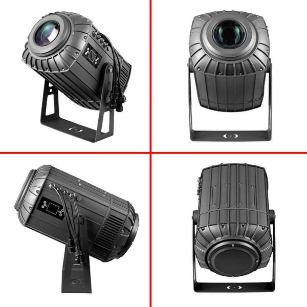 300W LED Zoom Outdoor Snow Projector Gobo Lighting Waterproof Christmas Decor