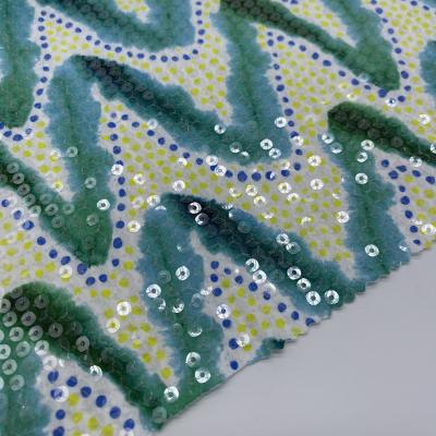 Différents modèles Broderie Tissu séquins Matériau de broderie M13-004